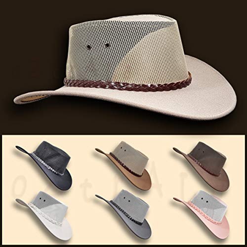 Australian Outback Felt Mesh Cowboy Hat X444