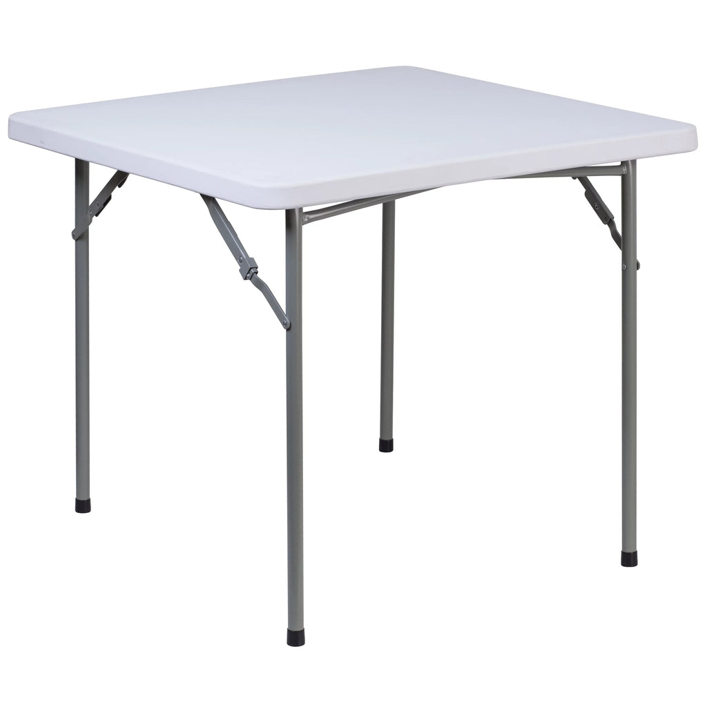 Square Granite White Plastic Folding Table L338737