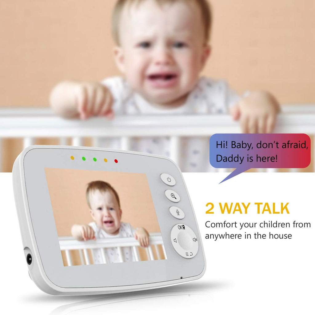 Baby Monitor with Camera and Video, 3.5 inch Y22872