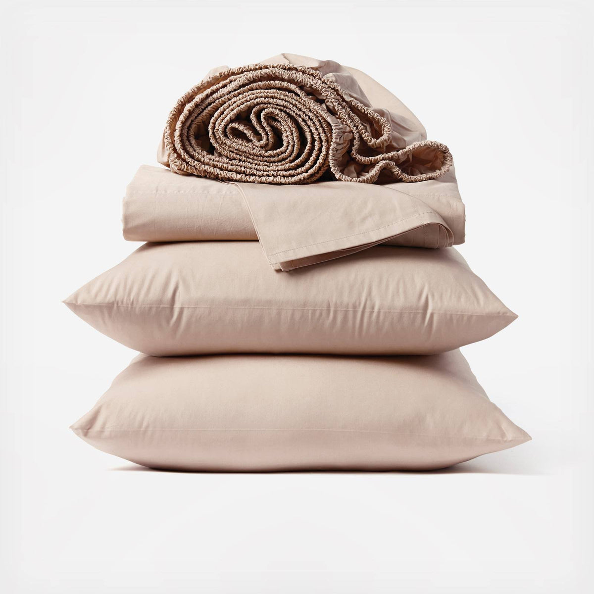 300 Thread Count Organic Percale Sheet Set Full P946