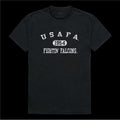 Black Distressed Arch College T-Shirt S354