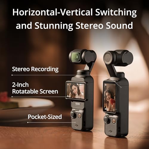 Vlogging Camera with 1'' CMOS & 4K/120fps Video, 3-Axis Stabilization, 2" Rotatable Touchscreen G6234