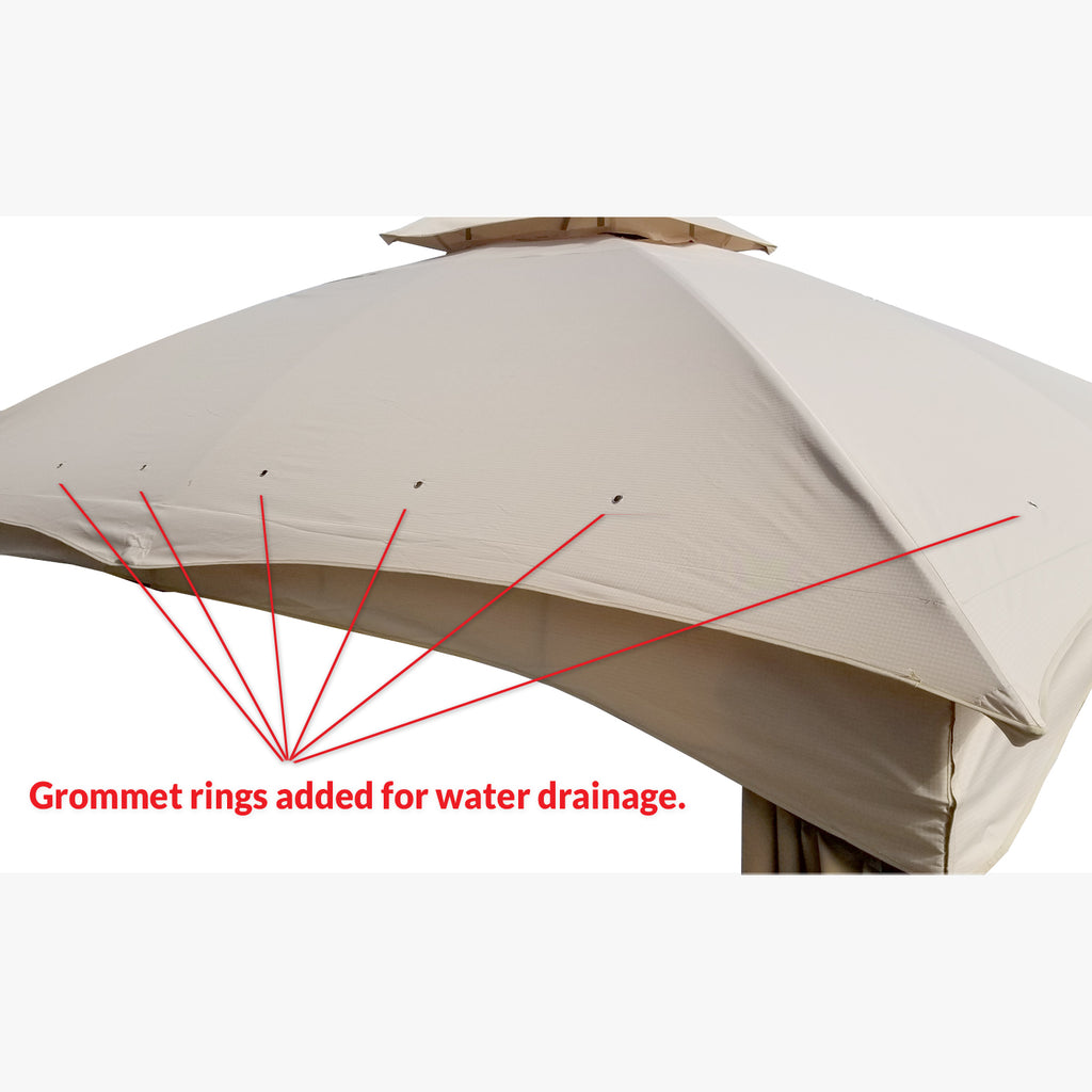 10x12 Gazebo Replacement Canopy Top Cover D447814