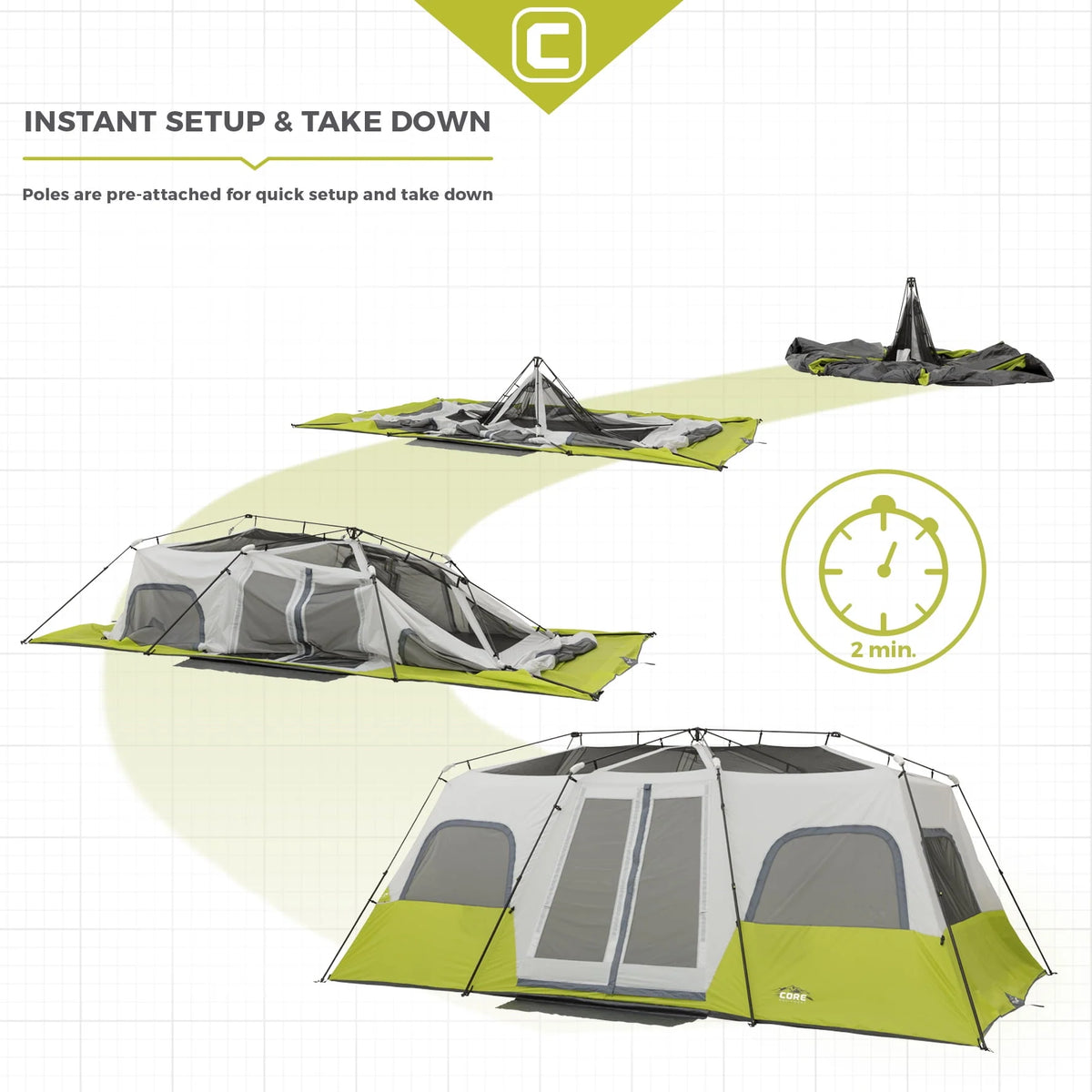 12 Person Cabin Tent D621987