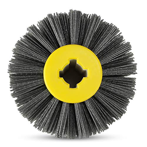 Nylon Wire Brush Drum Rust Remover, 4.5" x 4", Pack of 2 B6288