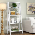 True White Ladder Bookcase N6046