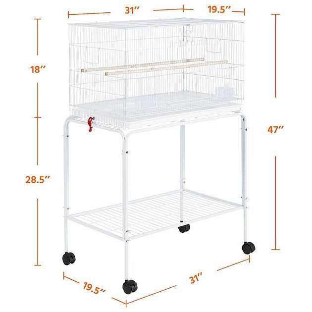 Rolling Wood Bird Cage J959979