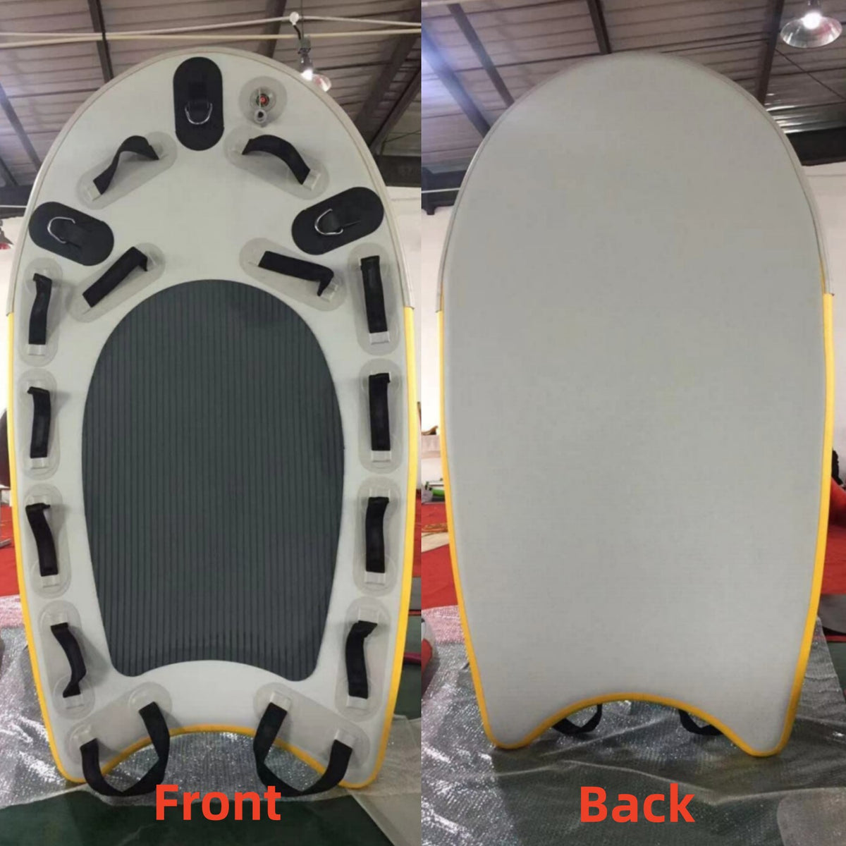 PVC Inflatable Water Rescue Sled Floating Mat Surfing Board O473