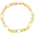 10K Yellow Gold Figaro Chain Bracelet K48481