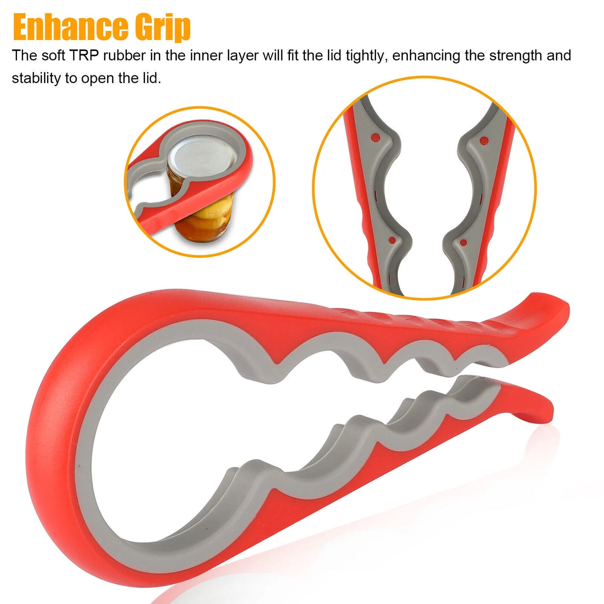 4 in 1 Bottle Jar Can Opener Twist Off Remover Tool M401232