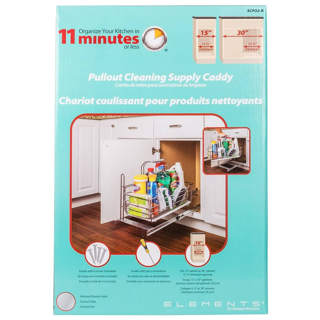 Cleaning Supply Caddy Pullout with Handle F537