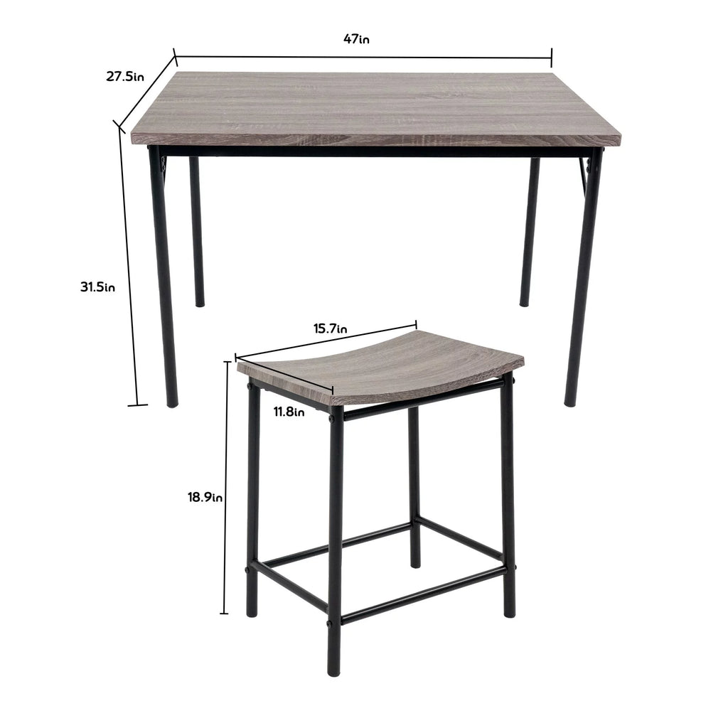 5 Piece Dining Room Set 1 Table and 4 Chairs D8353