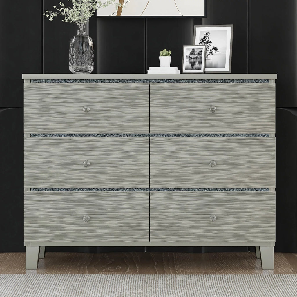 Silverwood Dresser with Crystal Accents L90157