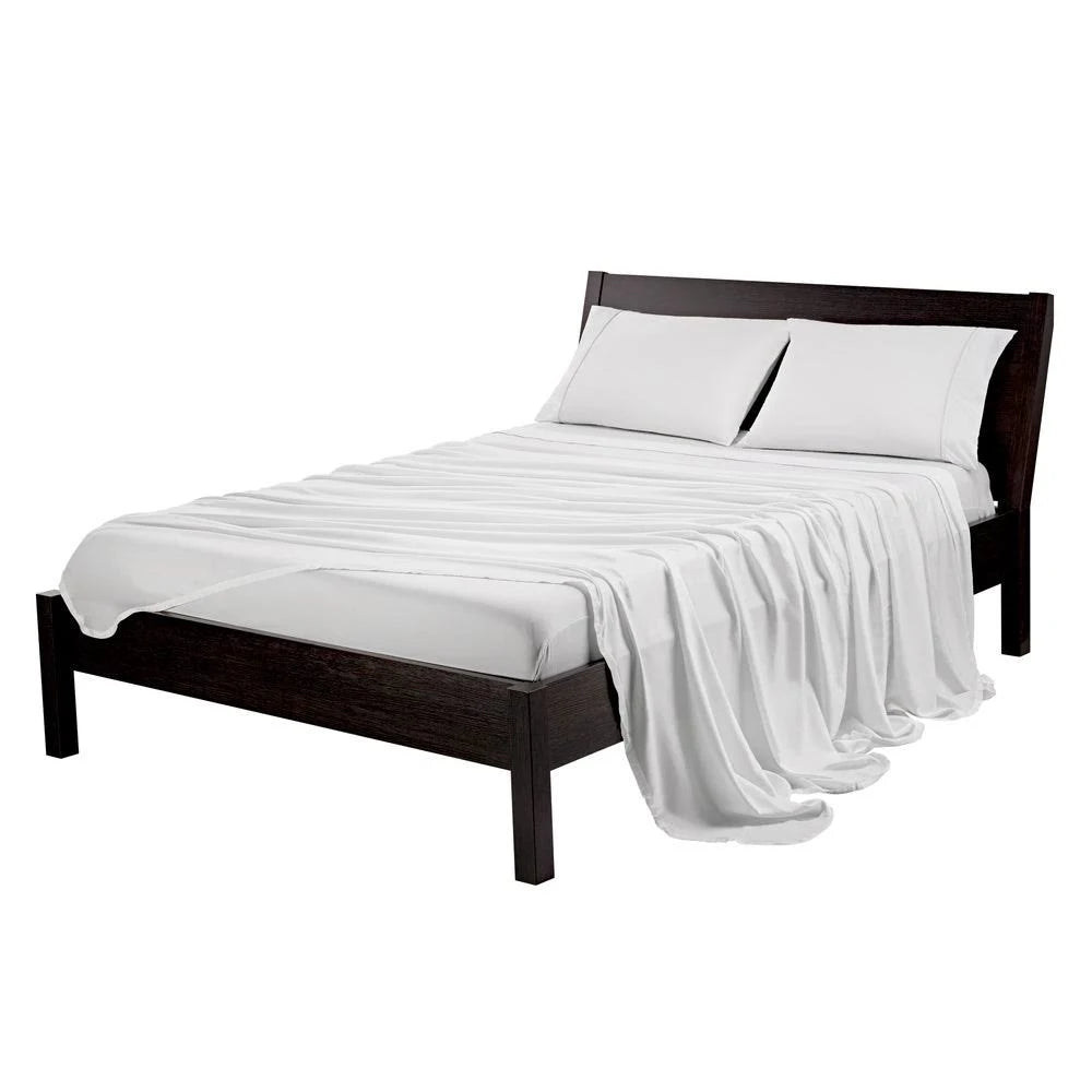 White Split King Cotton Sheets W343091