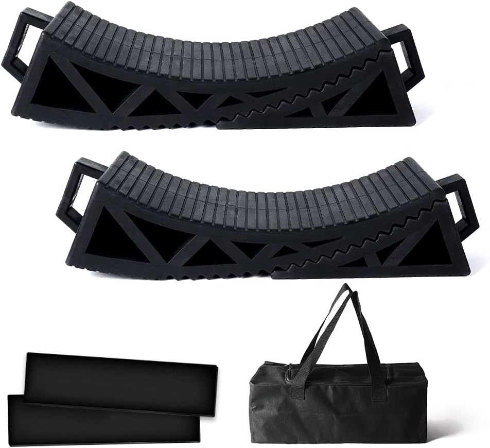 RV Leveling System Kit 2PCS with Anti-Slip Mats Y1678