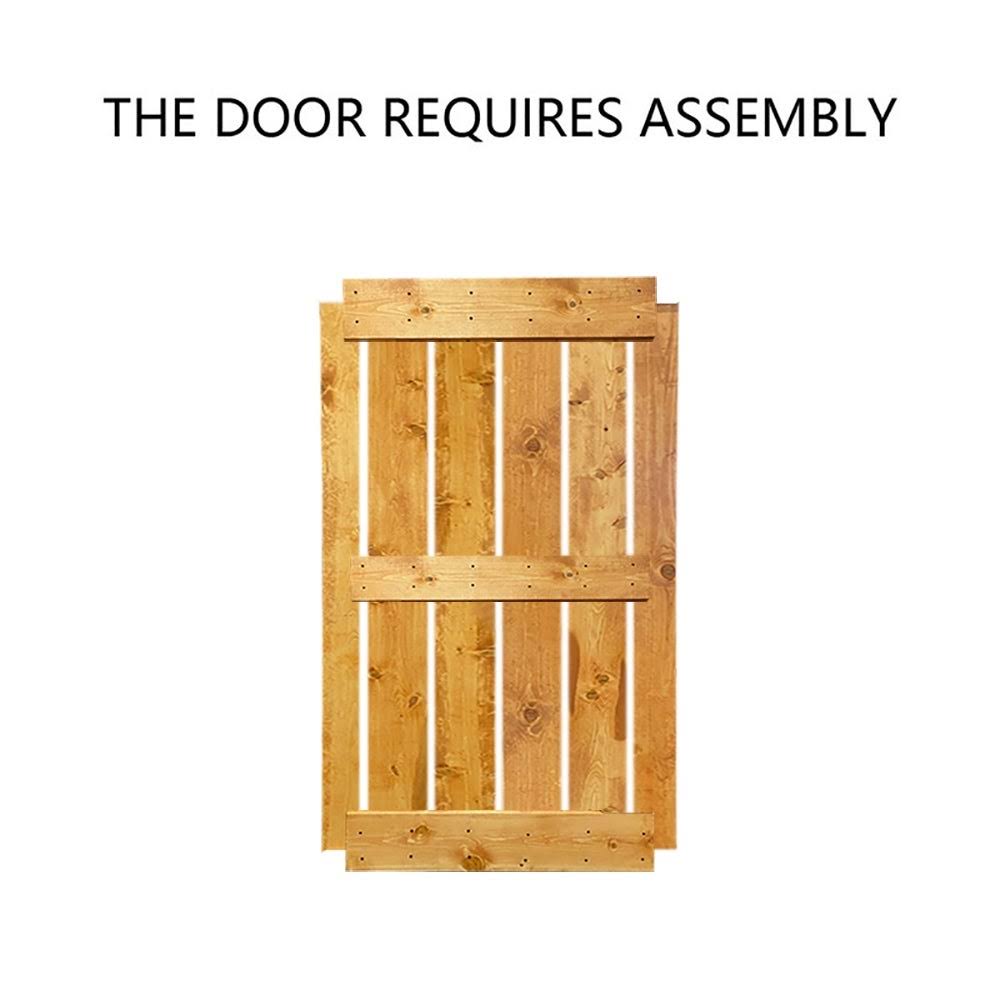 Stained Double Barn Door with Hardware Kit K150