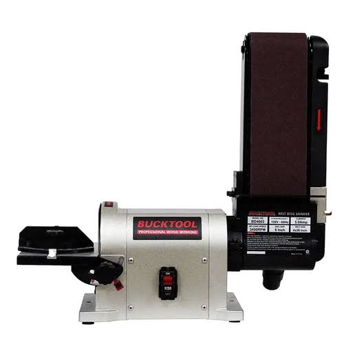 Belt Disc Sander Benchtop with 3/4HP Direct-Drive Motor and Portable Al Base I742820