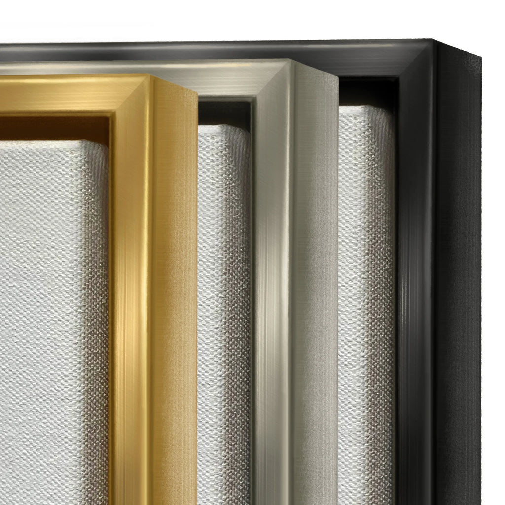 Metallic Gold Framed Canvas Print Wall Art P51541