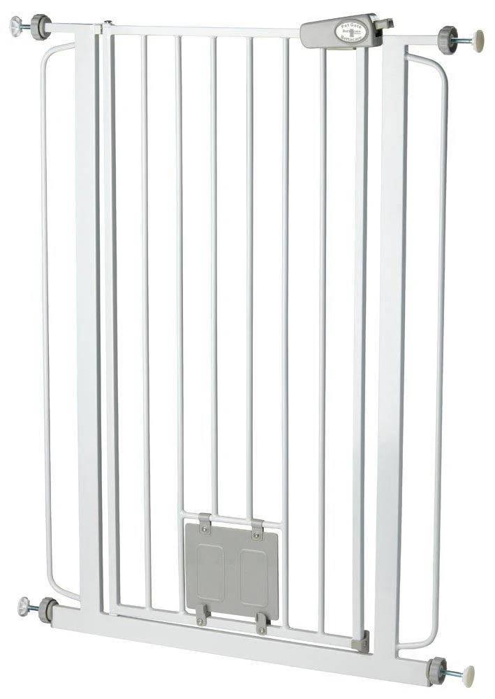 Extra Tall Pet Gate with Cat Flap C4207