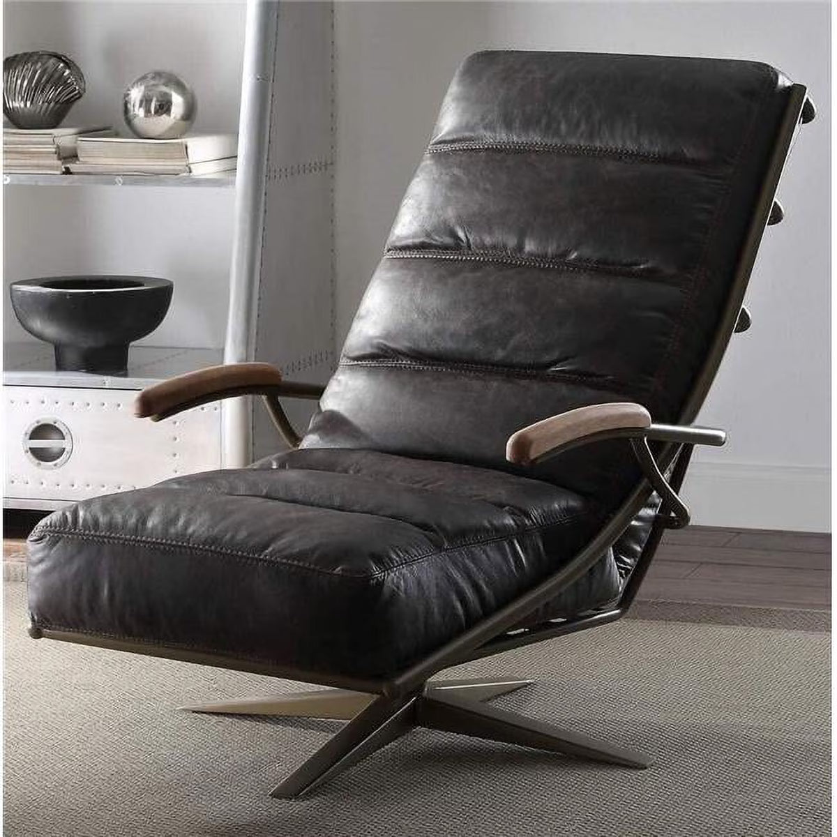 Morocco Top Grain Leather Accent Chair X778