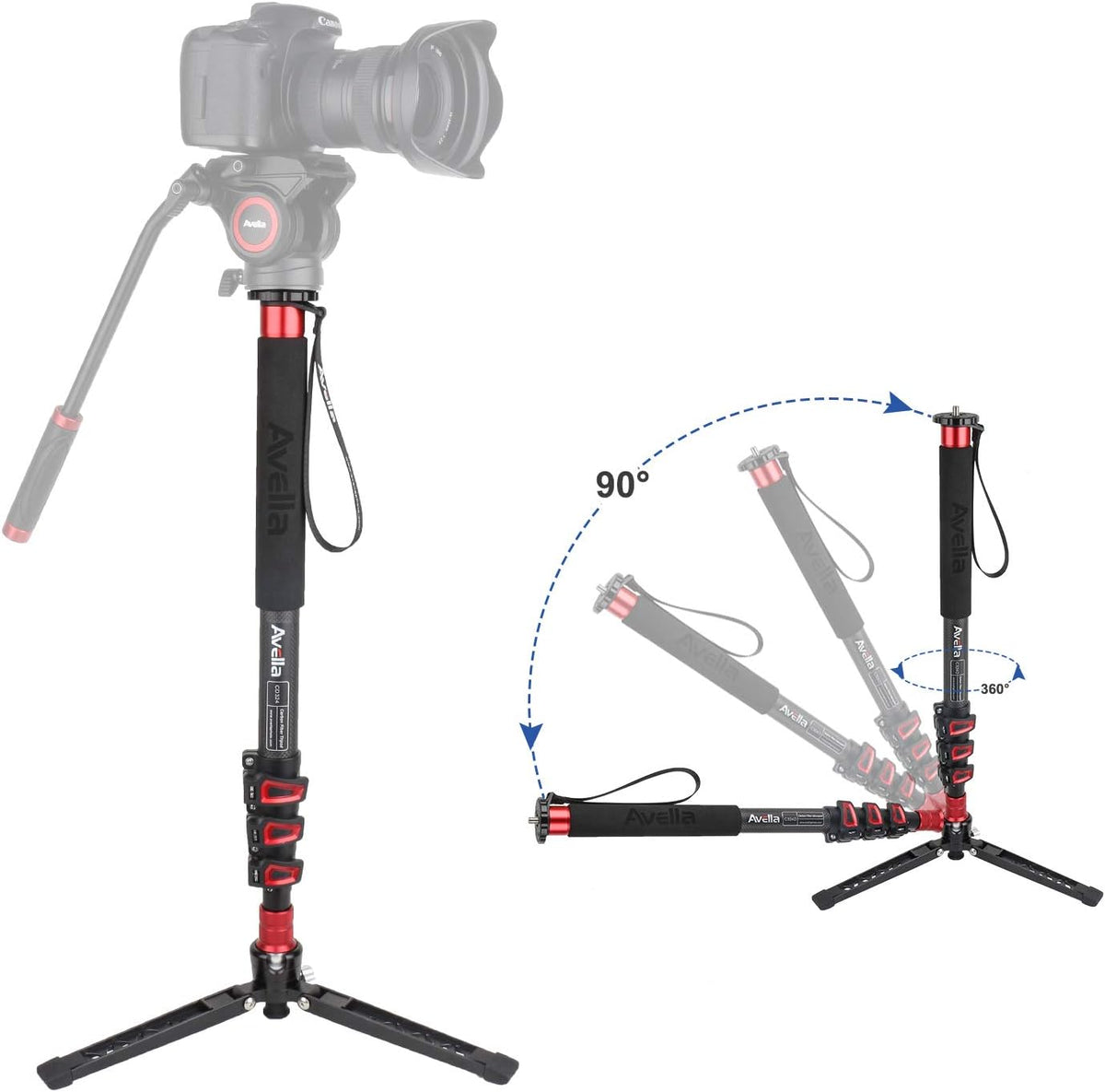 Carbon Fiber 67 Inch Camera Monopod P904963