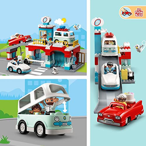 Parking Garage and Car Wash Set with Garage, Gas Station & Toy Cars Z7097