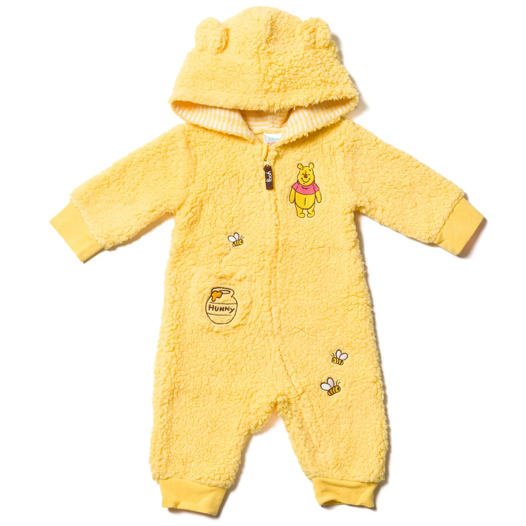 Yellow 12 Months Infant Zip Up Costume Coverall L561