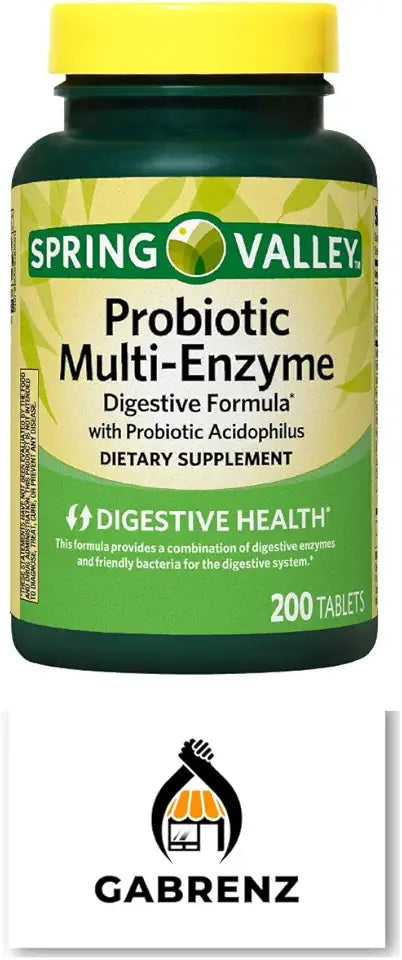 Probiotic Multi-Enzyme Digestive Formula Tablets 200 ct B2444