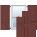 18 in. x 58 in. Exterior Real Wood Pine Board and Batten Shutters Pair L905