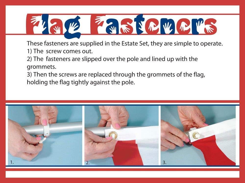 3x5 ft. Nylon Flag and Flagpole Kit with Pole D956
