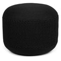 Woven Knitted Indoor or Outdoor Pouf - Black E35702