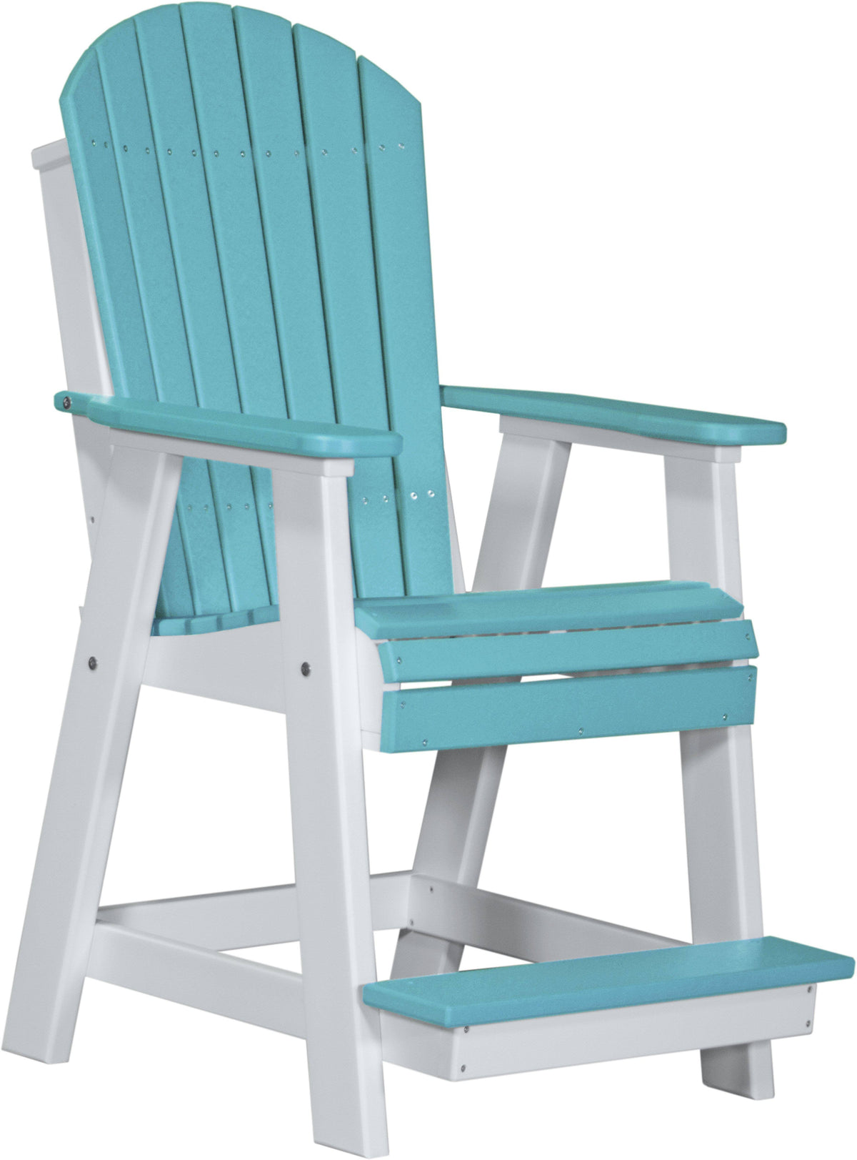 Recycled Plastic Counter Height Chair with Footrest X669829