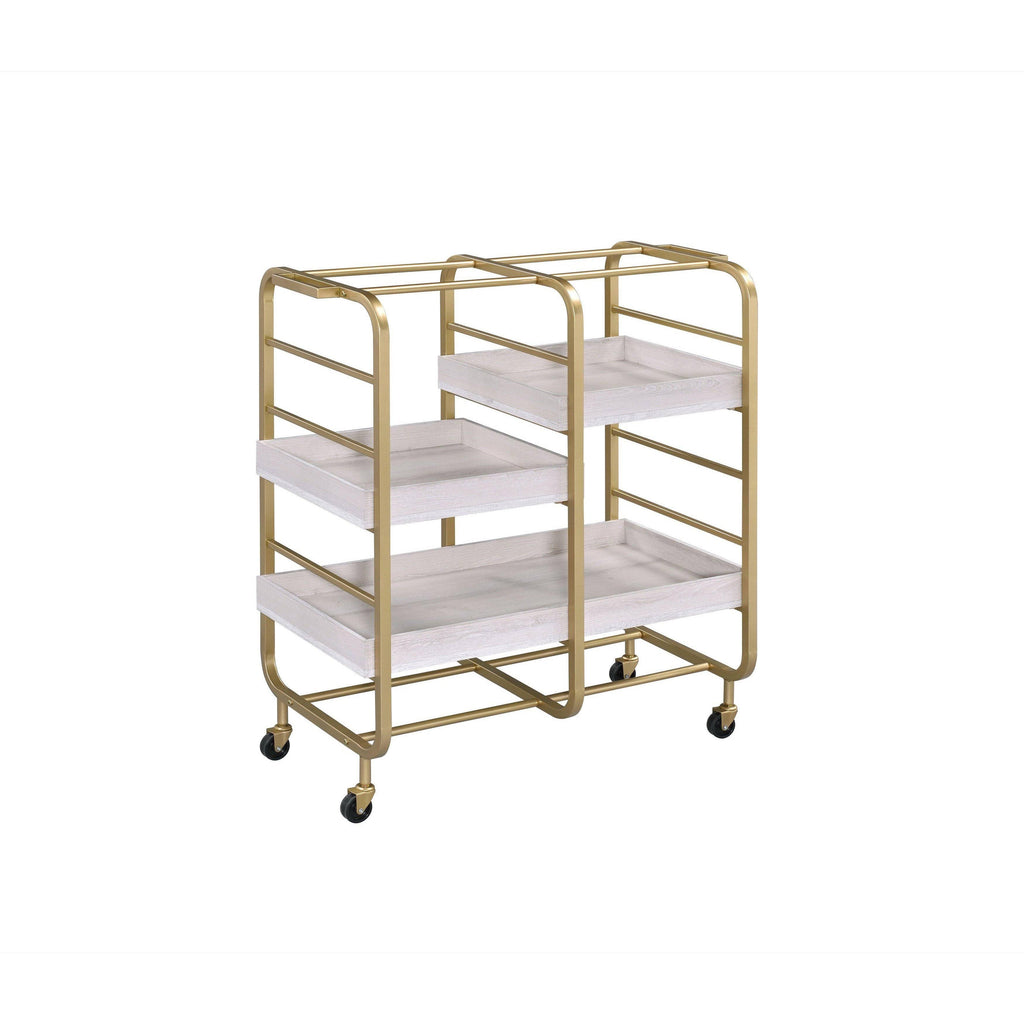 Gold Serving Cart U67690