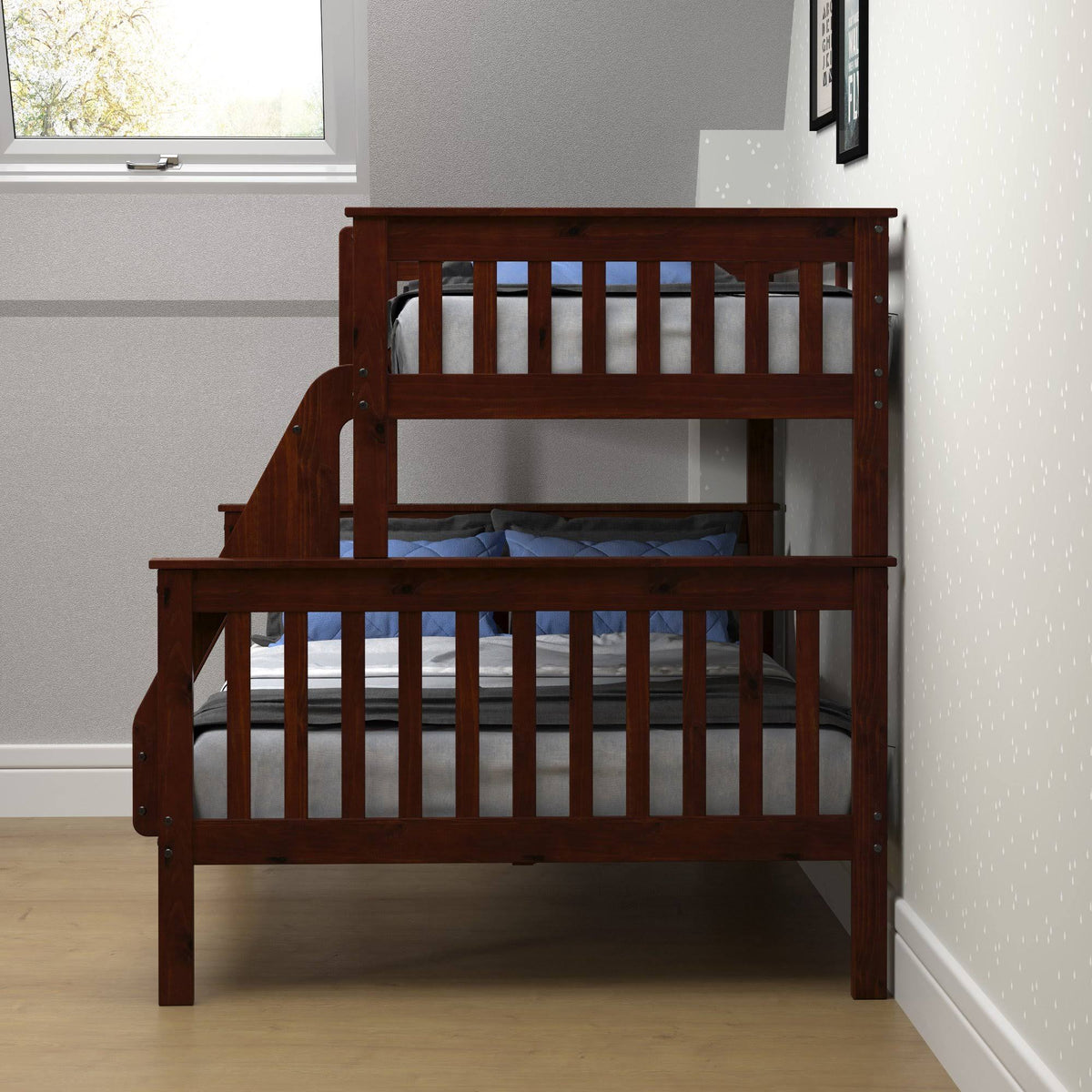 Dark Cappuccino Twin/Full Bunk Bed G26611
