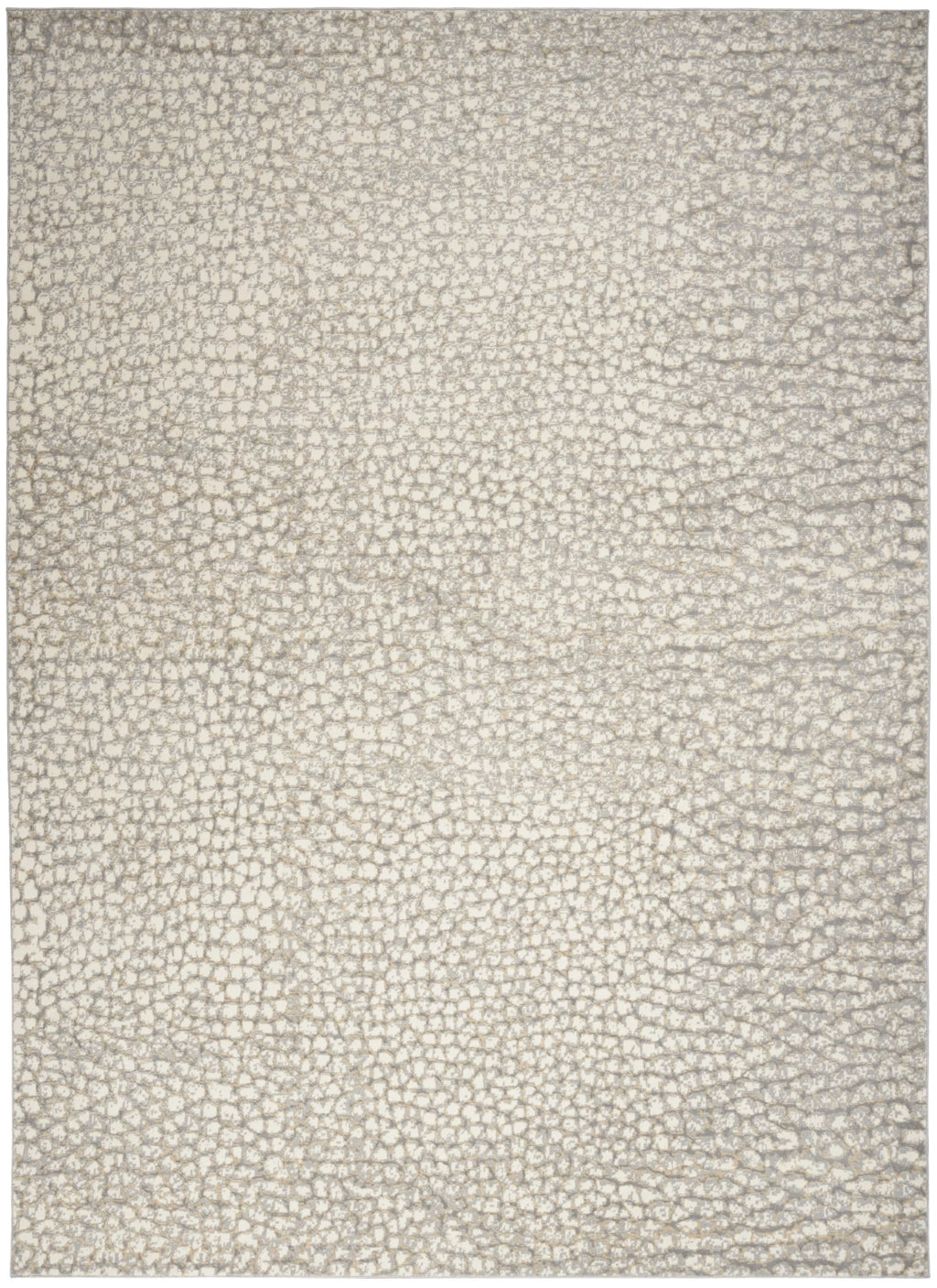 Modern Abstract Ivory/Beige/Grey 8' x 10' Area Rug M6894