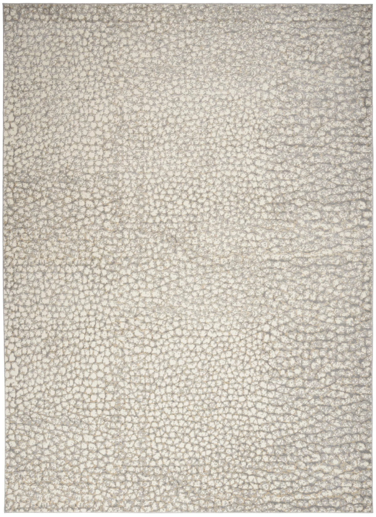 Modern Abstract Ivory/Beige/Grey 8' x 10' Area Rug M6894