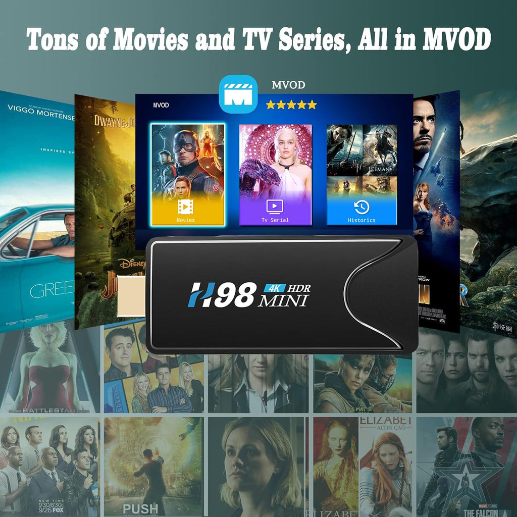 IPTV Box 4K Channels Bluetooth WiFi 2GB RAM 16GB ROM P4916