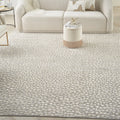 Modern Abstract Ivory/Beige/Grey 8' x 10' Area Rug M6894