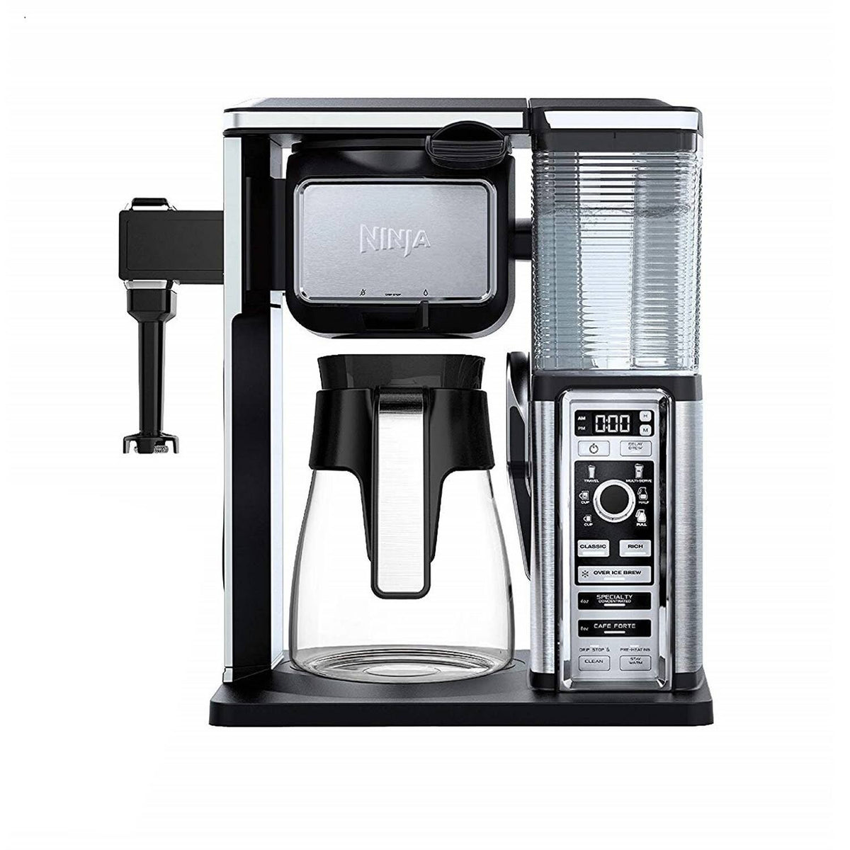 Single Serve and Carafe Coffee System with Built in Frother B22163