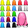 80 Pack Waterproof Drawstring Backpack Bulk D348