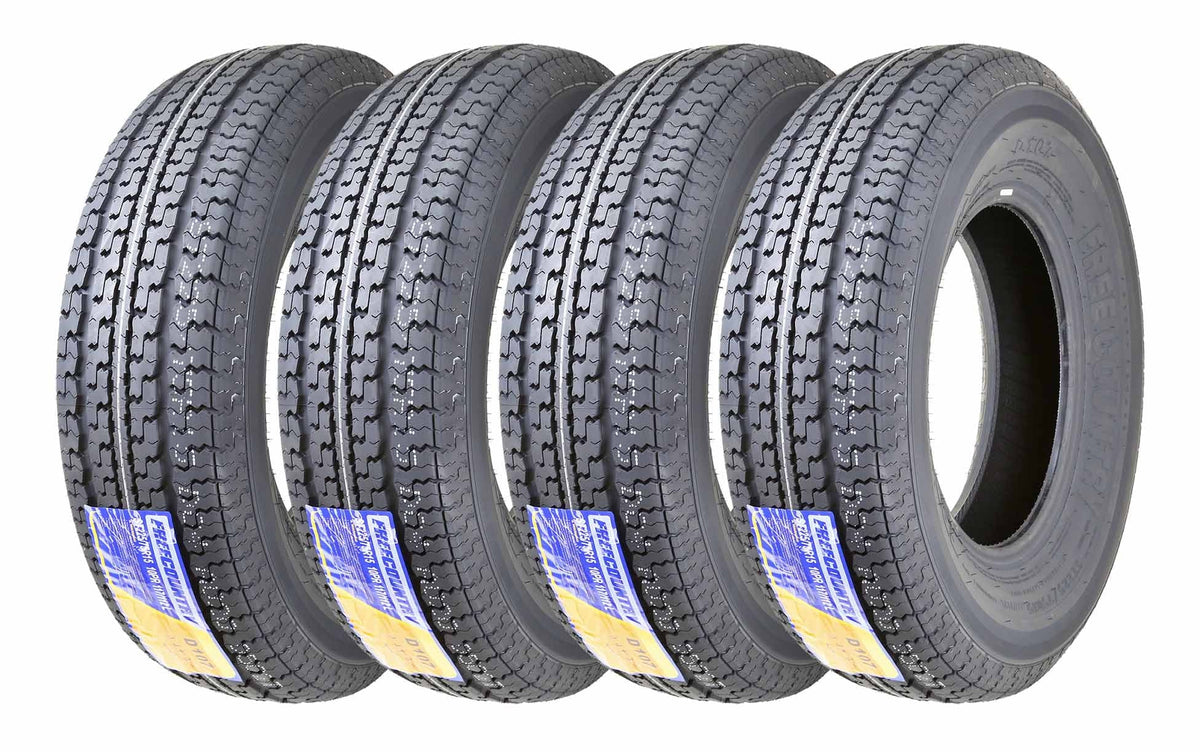 Set 4 Trailer Radial Tires ST225/75R15 10 Ply Load Range E H3956