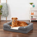 Plush Orthopedic Bolster Cat Dog Bed with Removable Cover F7585