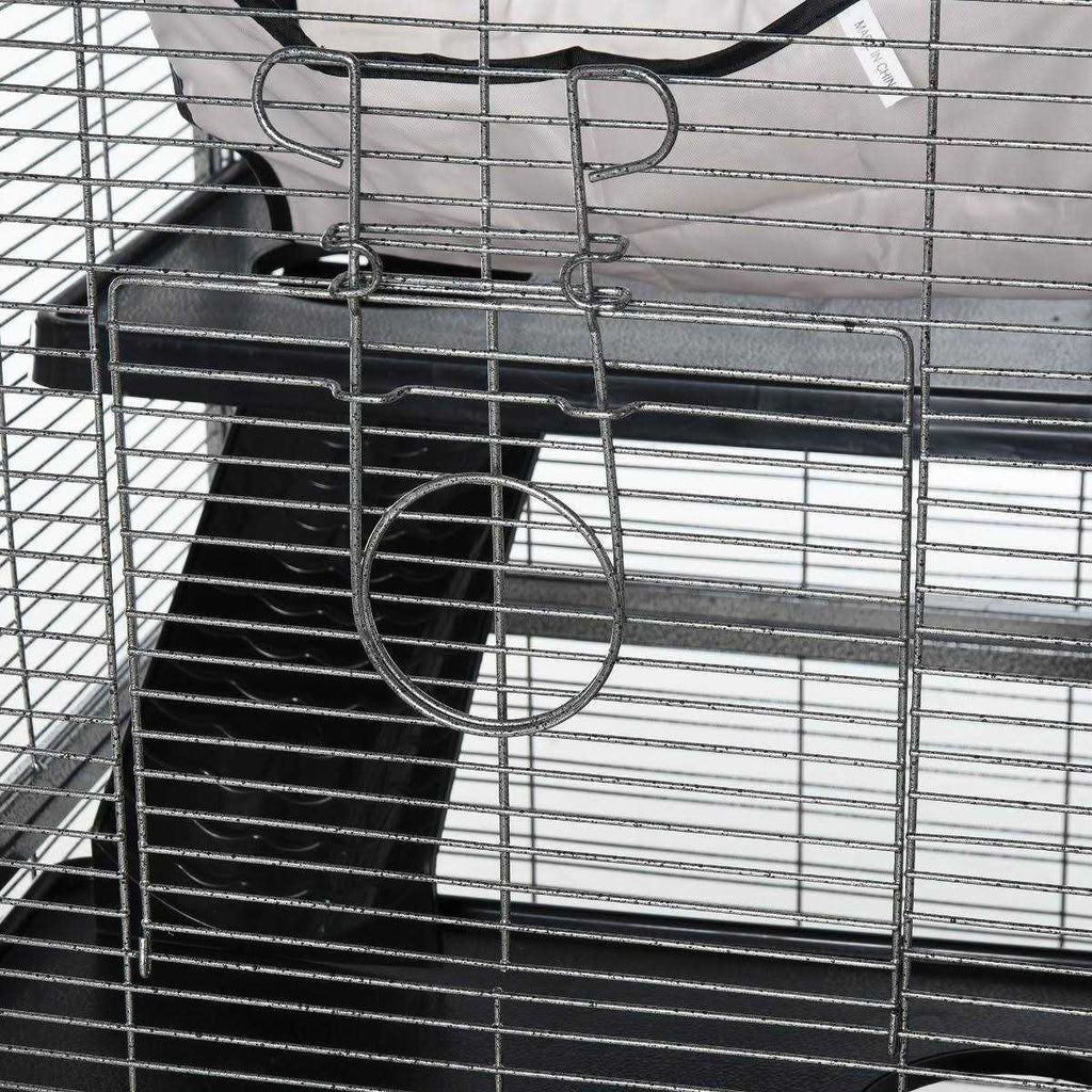Small Animal Cage with Wheels and Hammock L9106