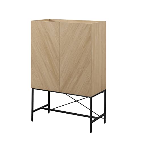 Dark Walnut 2-Door Tall Accent Cabinet C273904