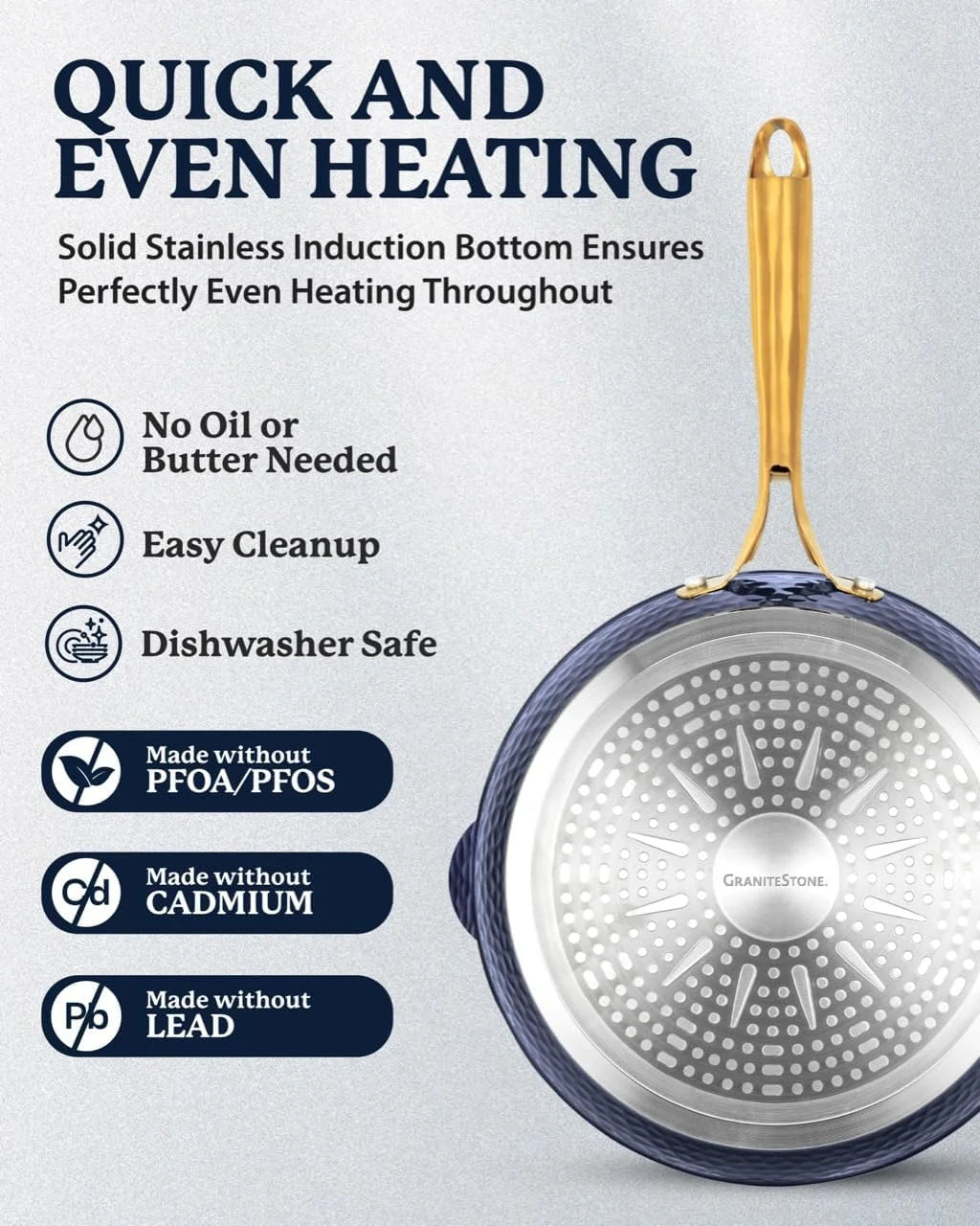 4 Qt Non Stick Saute Pan with Lid L862400