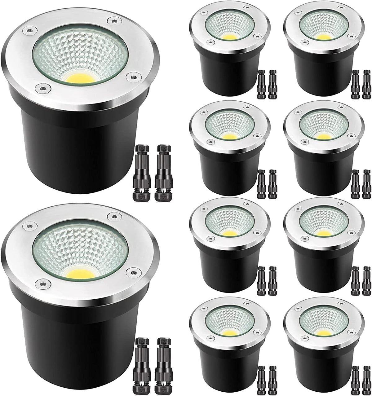 12W Warm White LED Well Light 10 Pack T996338