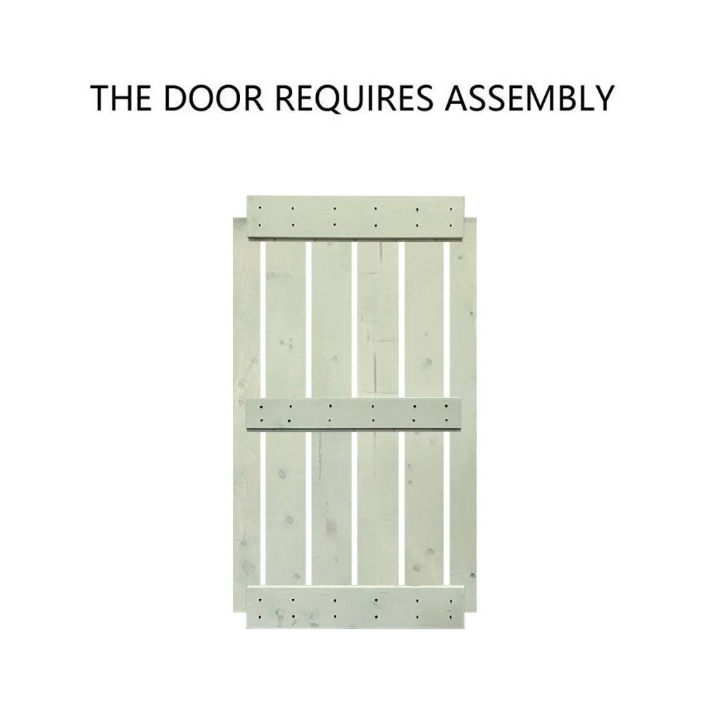 Stained Double Barn Door with Hardware Kit K150