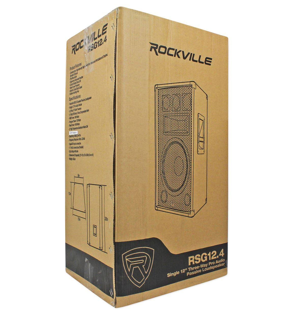 12 3-Way 1000W PA Speakers with Bluetooth Amplifier N719
