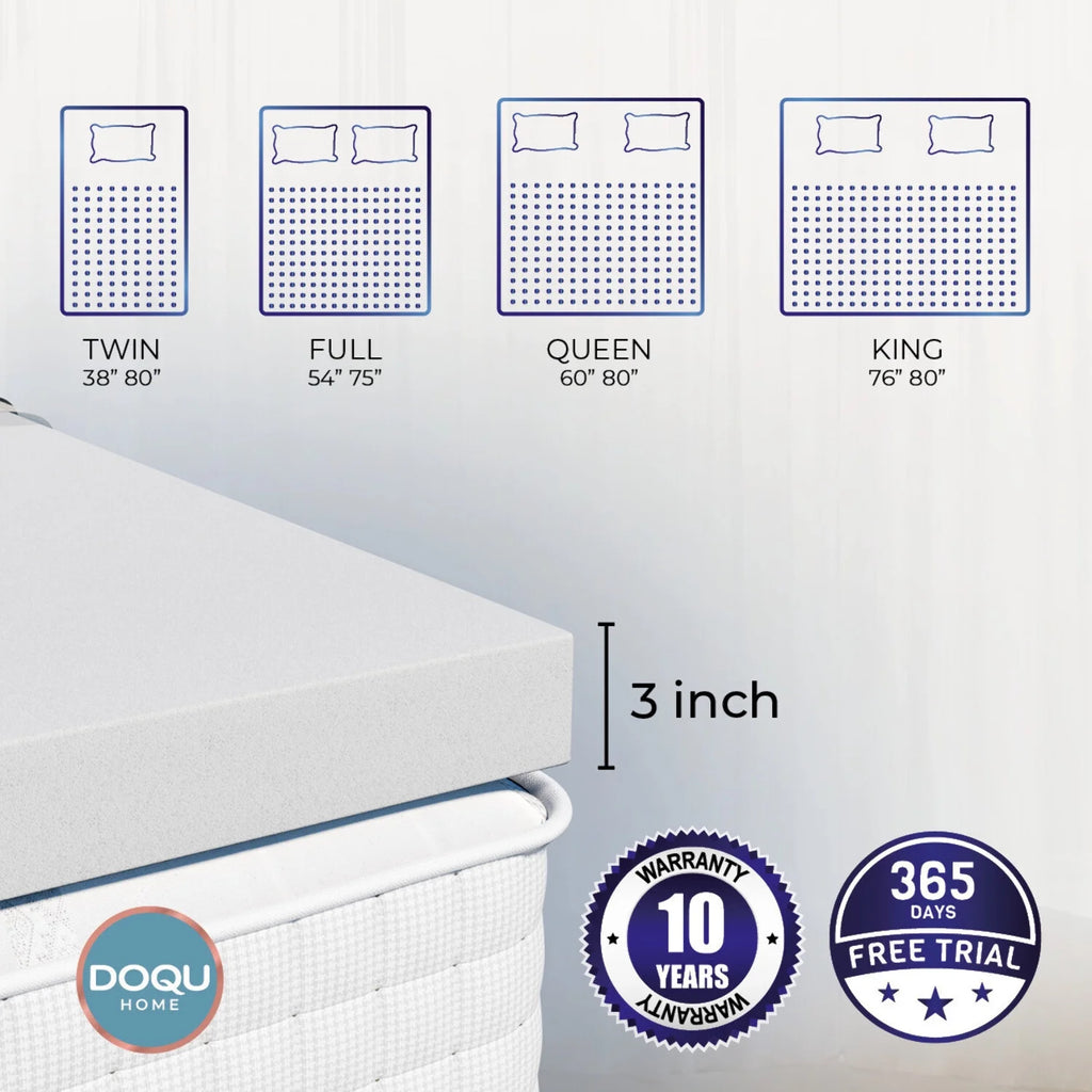 3" Memory Foam Mattress Topper R493677