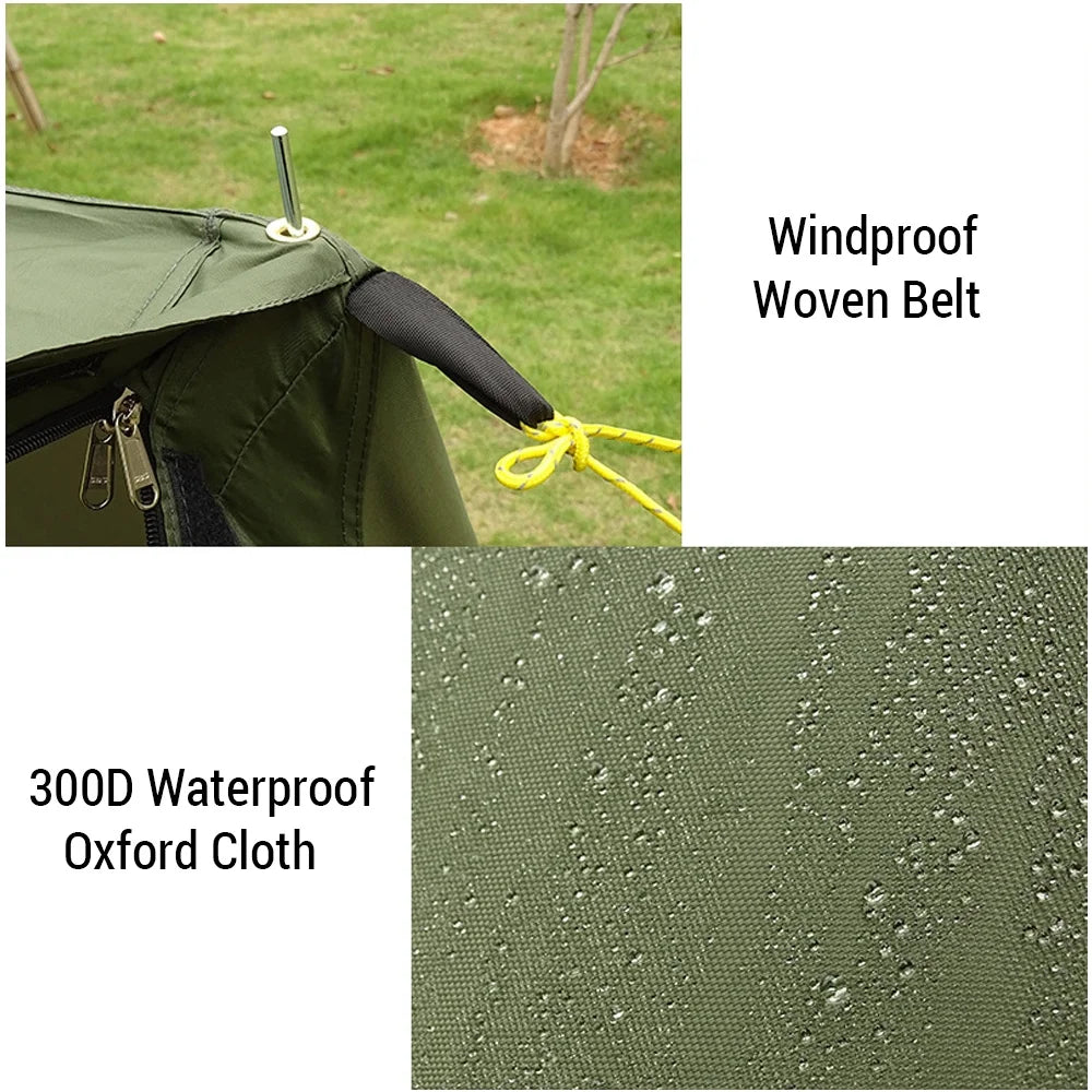 Windproof Waterproof Backpacking Tent for 1/2 Person Double Layer E5571